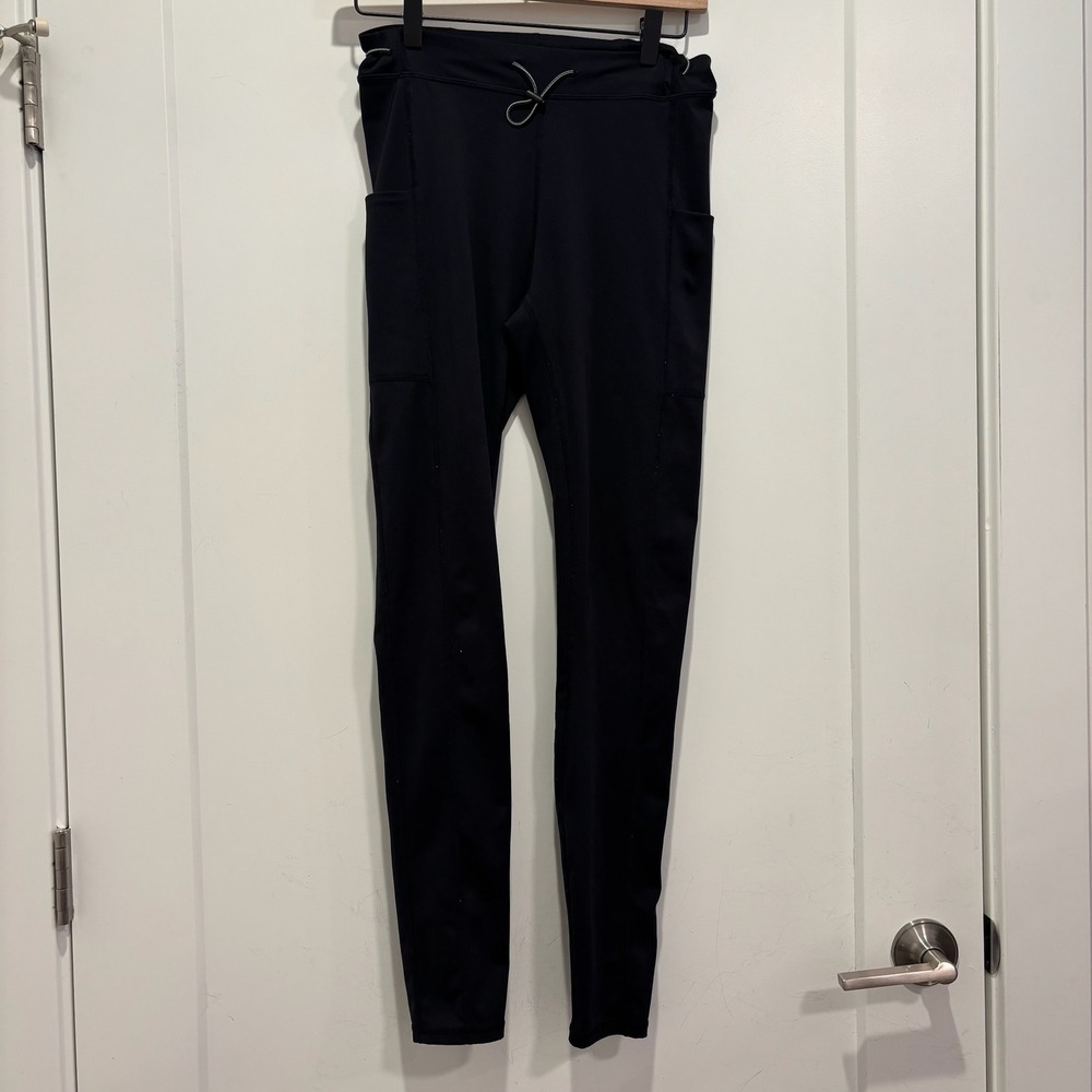 Fabletics Motion365+ High Waisted Pocket Leggings Black Womens Size Small